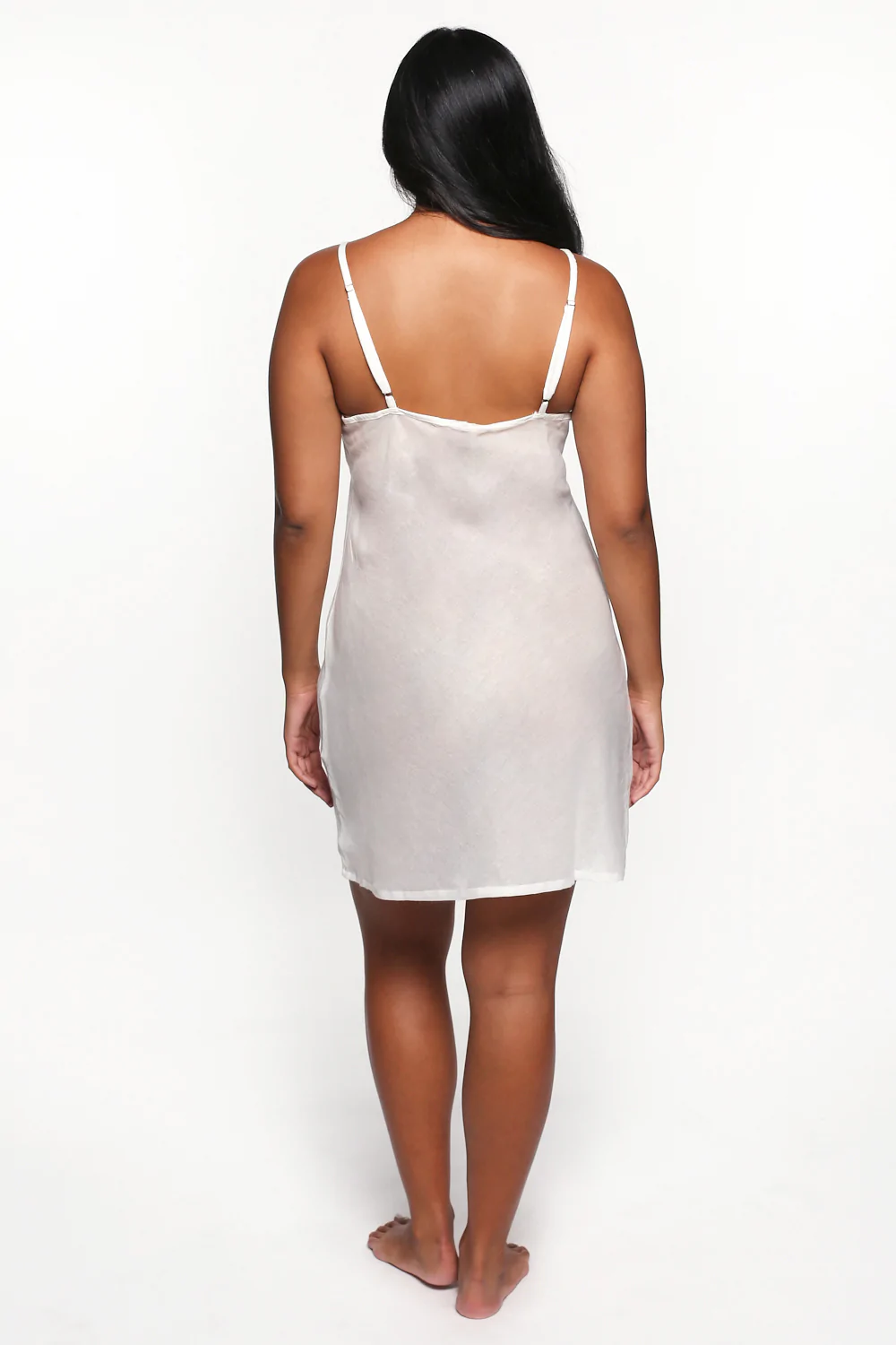 Adrift Cotton Slip - White