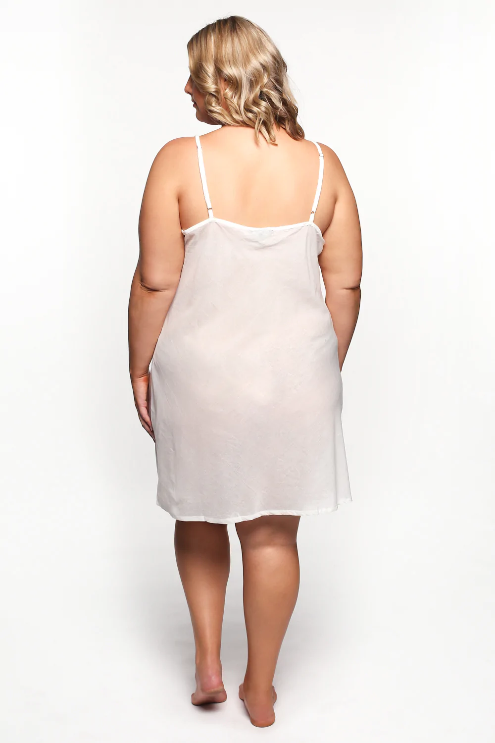 Adrift Cotton Slip - White