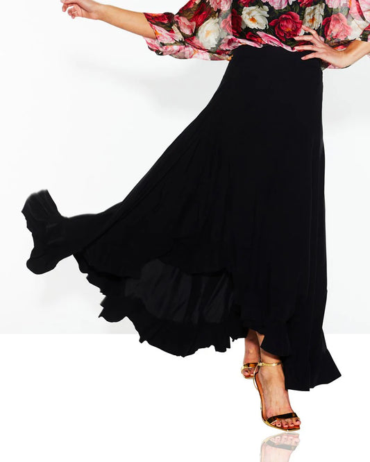 Fate & Becker All Night Ruffle Skirt - Black