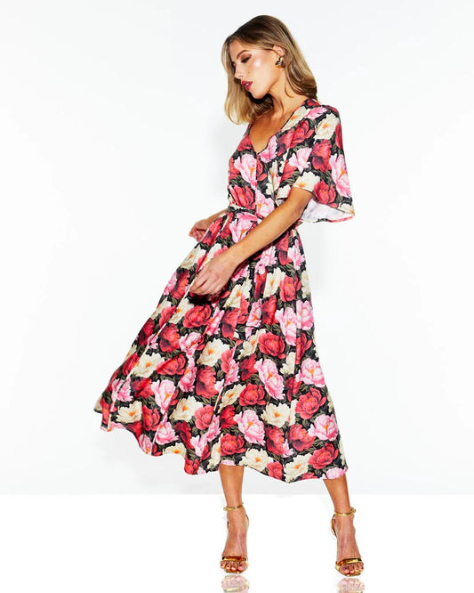 Fate & Becker Lyrical Floral Midi Dress COMING SOON