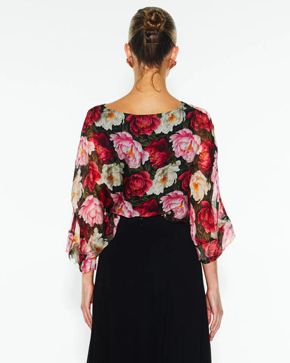 Fate & Becker Sunlight and Shadow Silk Top - Oscar Floral