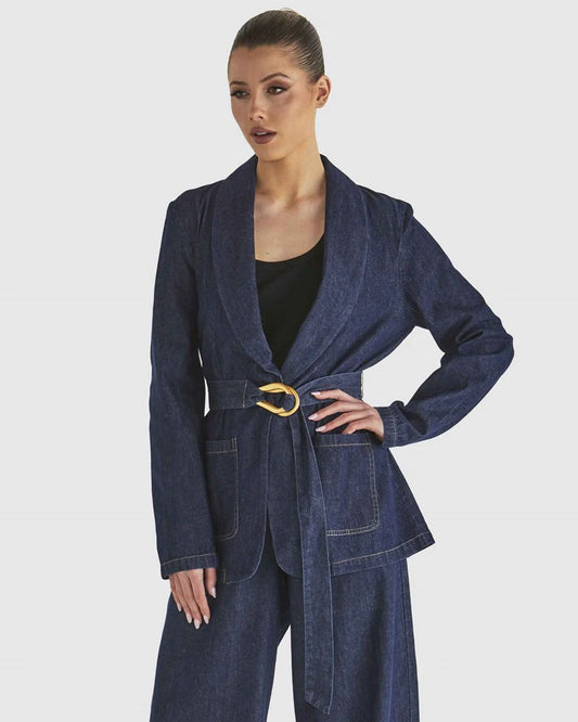 Fate & Becker Soaring Blazer - Indigo Wash