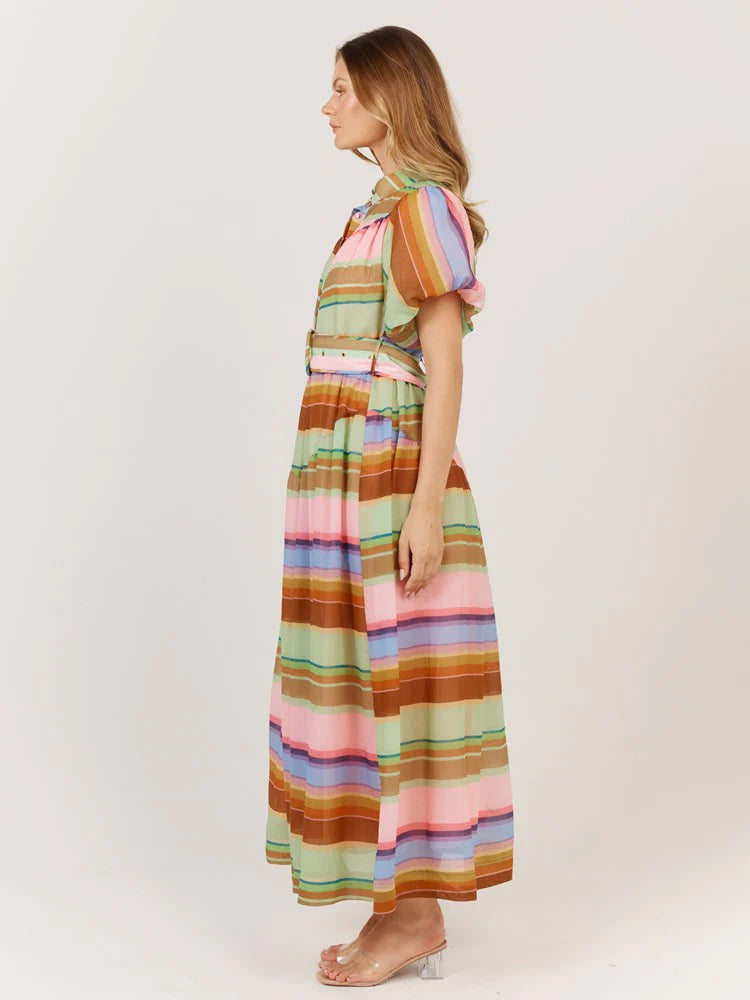 Fate & Becker Siesta Dress - Multi Stripe