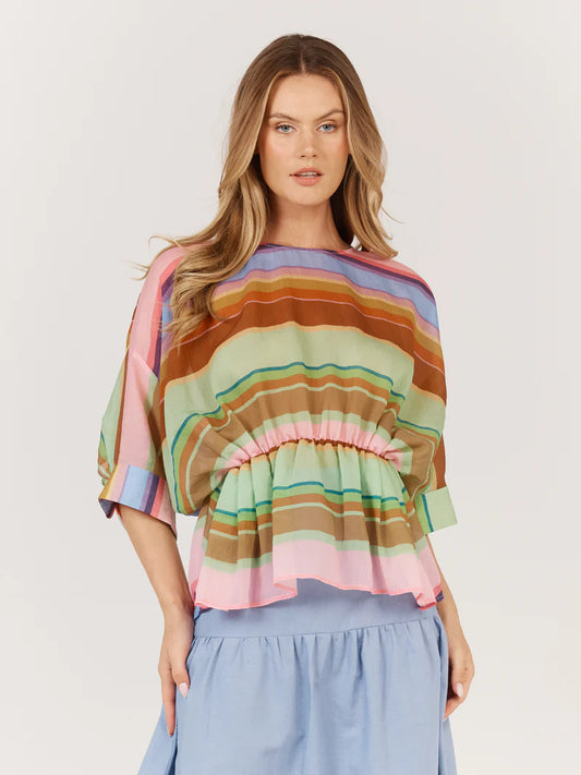 Fate & Becker Siesta Top - Multi Stripe