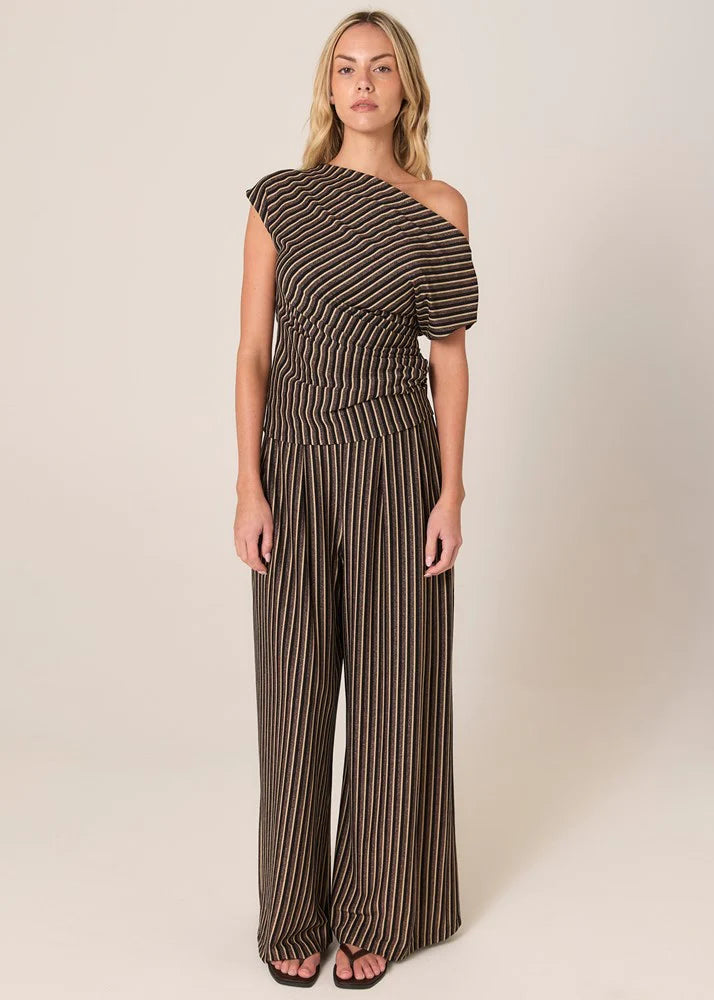 Fate & Becker Everlyn Metallic Jersey Top
