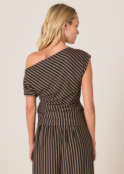 Fate & Becker Everlyn Metallic Jersey Top
