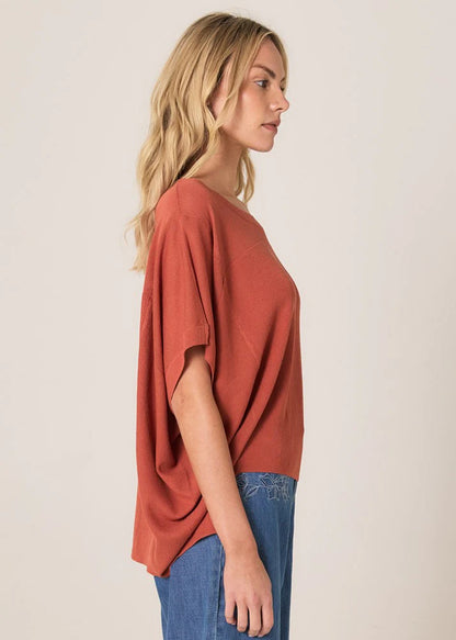 Fate & Becker Esther Knit Top - Dusty Cinnamon