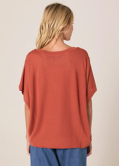 Fate & Becker Esther Knit Top - Dusty Cinnamon