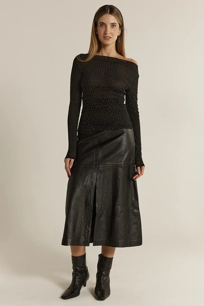 Sora Studded Top - Black