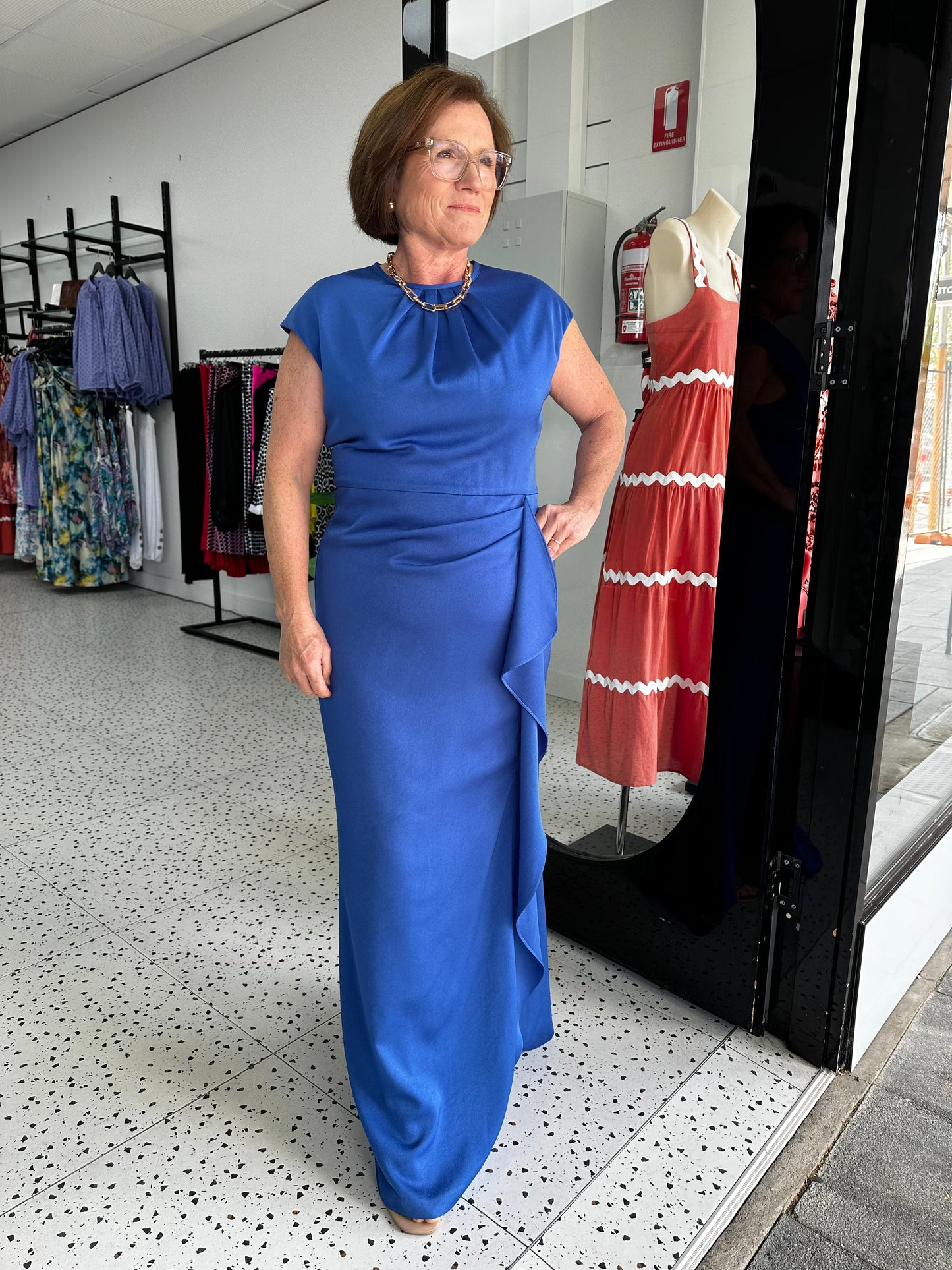 Anthea Crawford Laveria Gown - Royal Blue