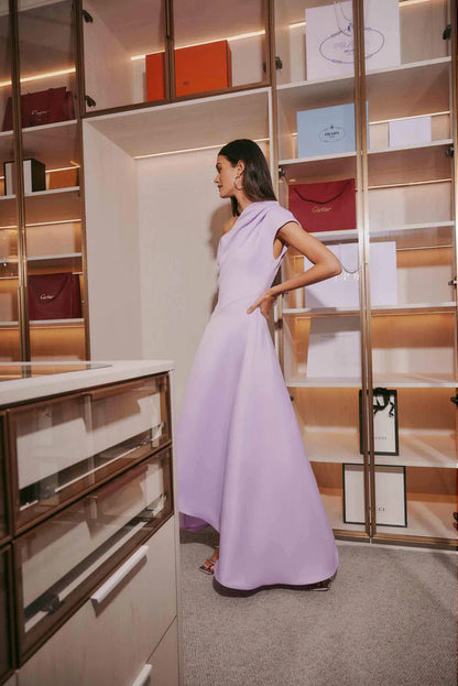 ELLIATT Marissa One Shoulder Dress - Purple
