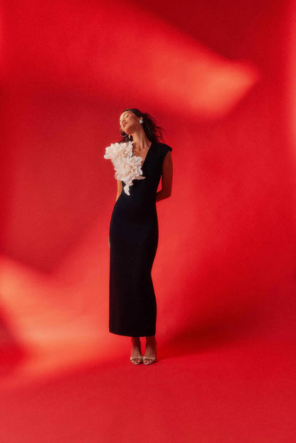 Elliatt Zahara Gown - Black/Cream