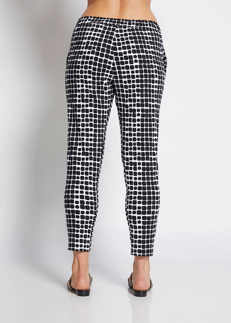 Philosophy Weekend Printed Pant - Black Stark