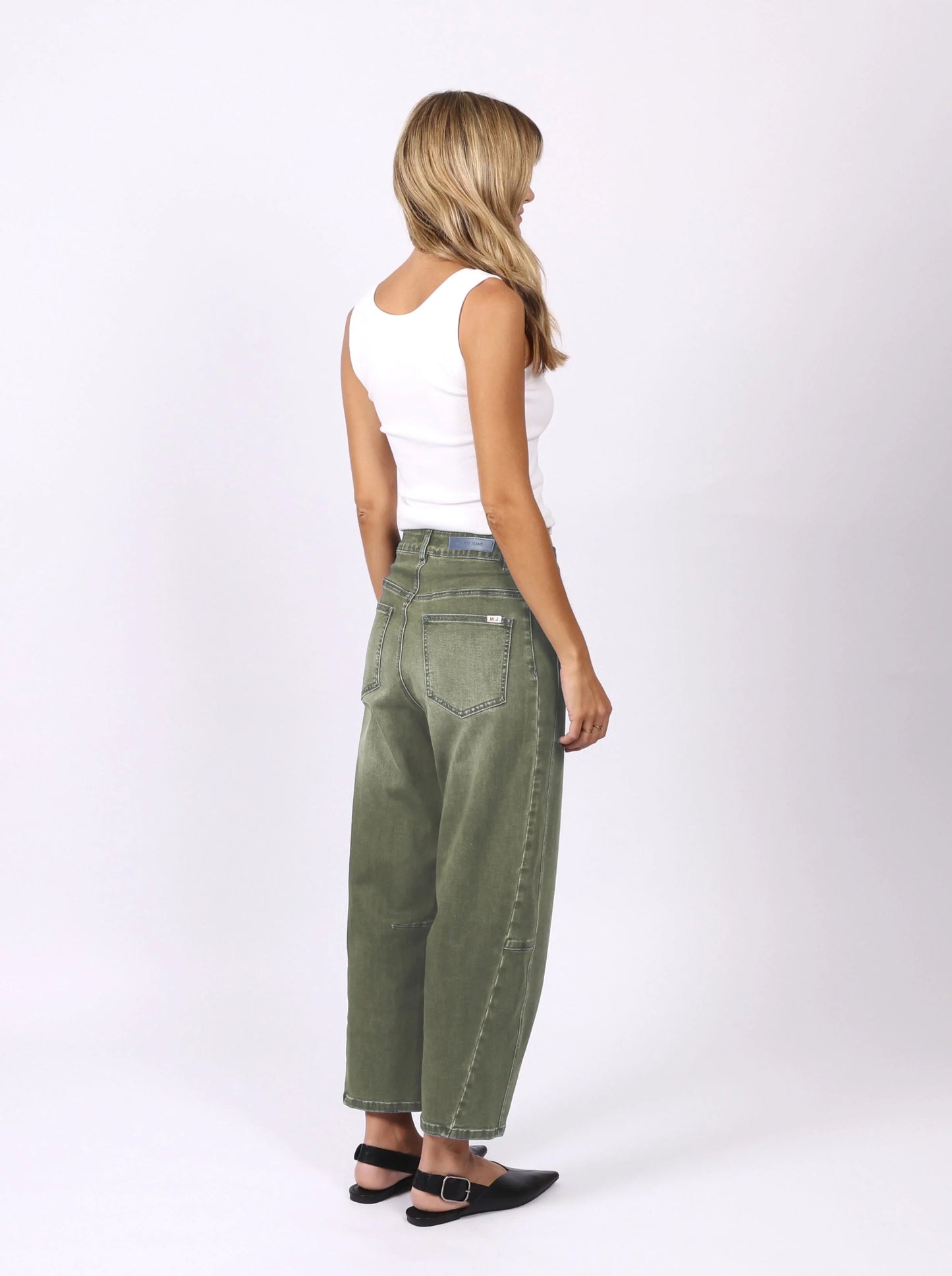 Toni Barrel Jeans - Khaki
