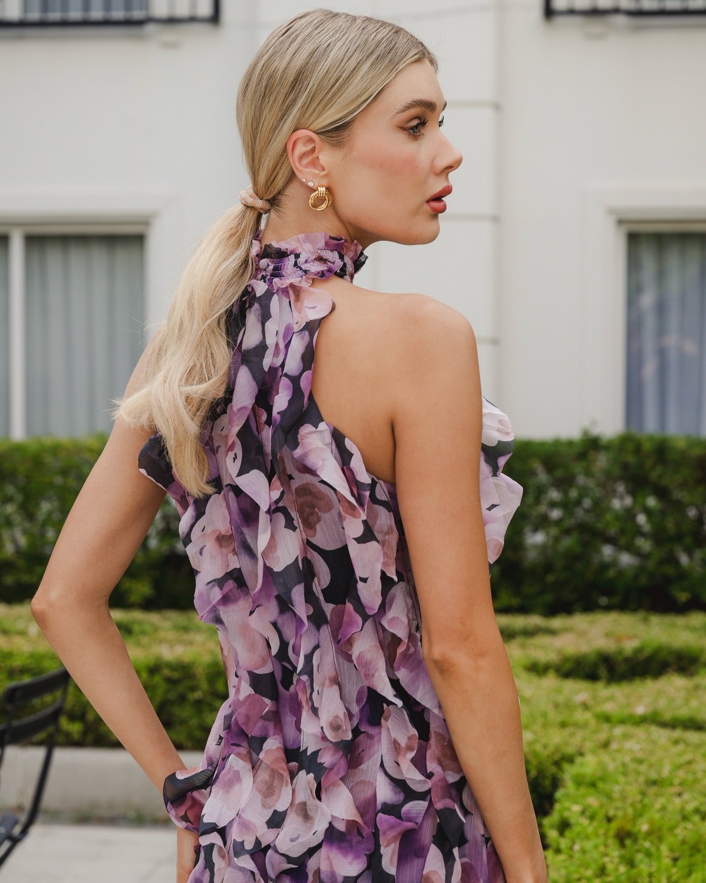 Elliatt Solene Gown - Black/Lilac