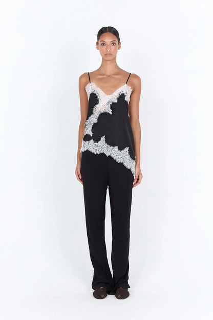 Mariah Lace Cami - Black/White