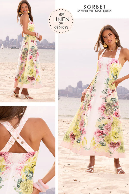 Sorbet Symphony Maxi Dress