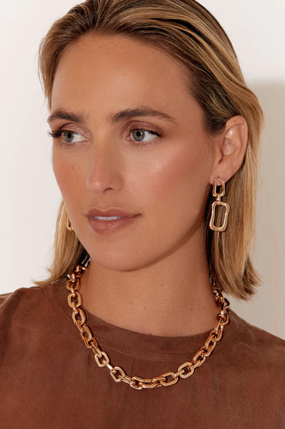 Adorne Cut Out Geo Shapes Earrings