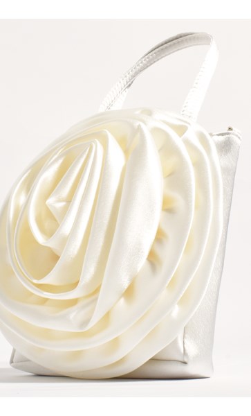 Rochelle Flower Mini Bag - Ivory (Cream)