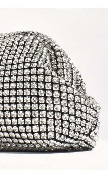 Missy Rhinestone Mini Purse Clutch - Crystal