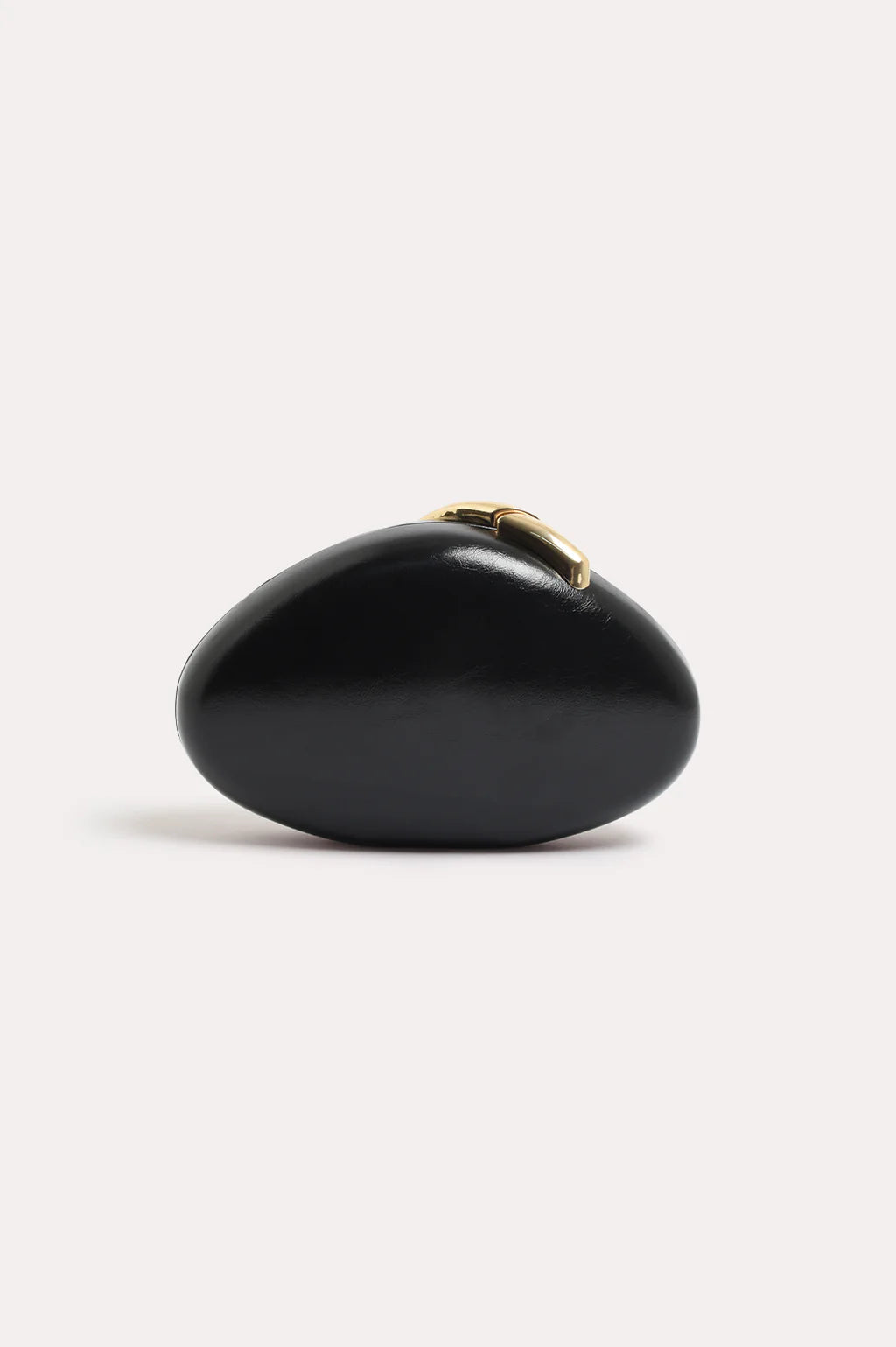 Crista Metal Clasp Event Clutch - Black