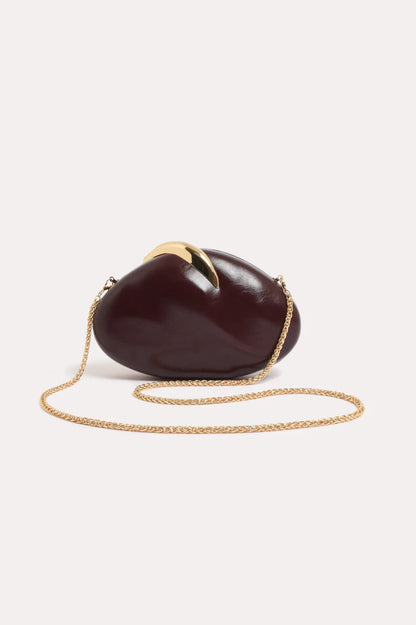 Crista Metal Clasp Event Clutch - Deep Wine