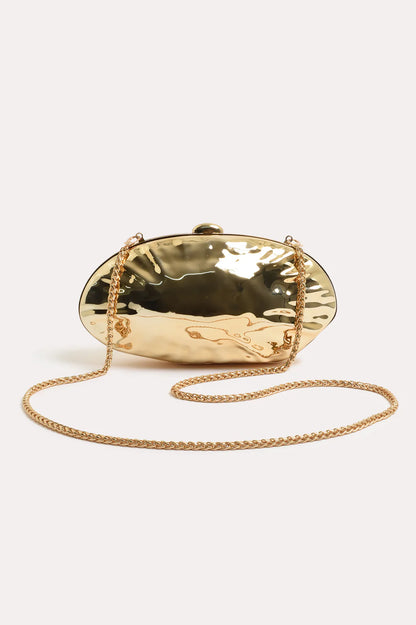 Clam Shell Event Clutch - Gold
