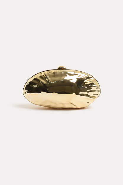 Clam Shell Event Clutch - Gold
