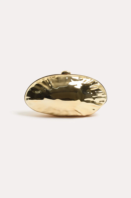 Clam Shell Event Clutch - Gold