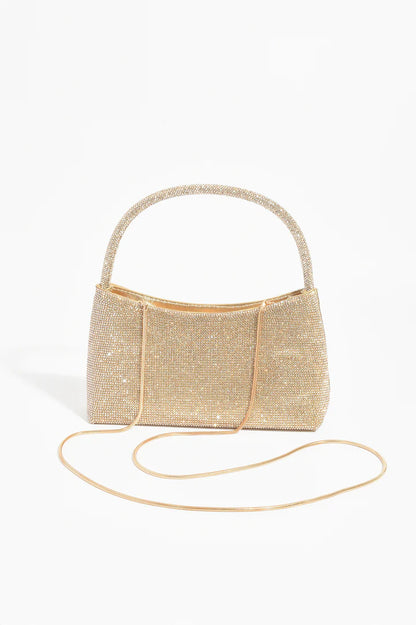 Astrid Handle Diamante Mini Bag - Gold