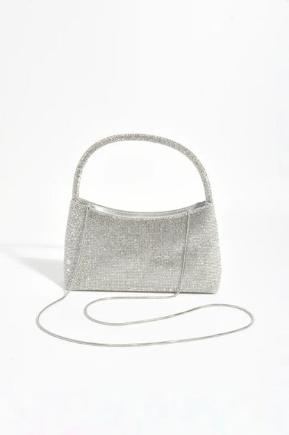 Astrid Handle Diamante Mini Bag - Silver