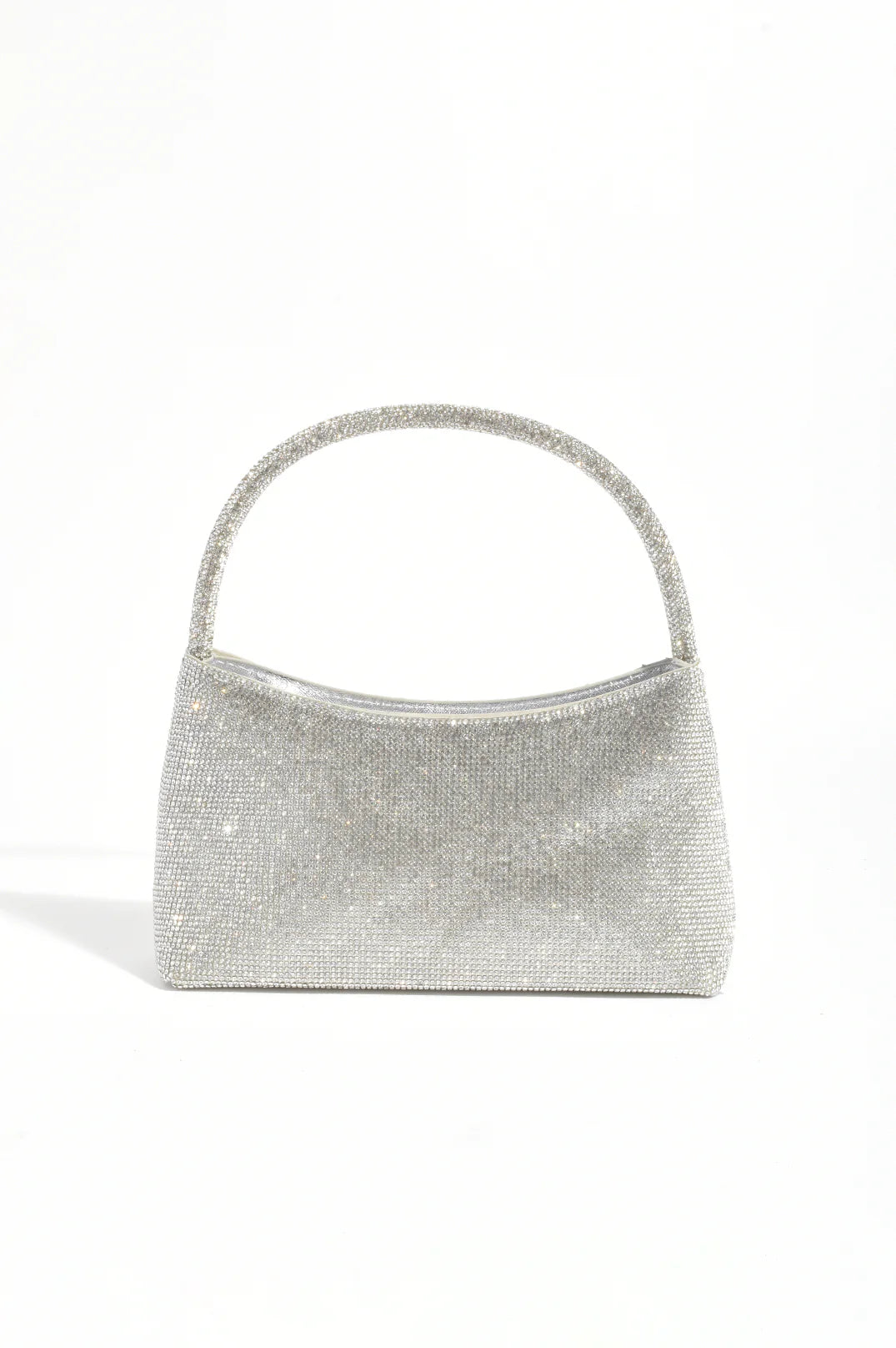 Astrid Handle Diamante Mini Bag - Silver
