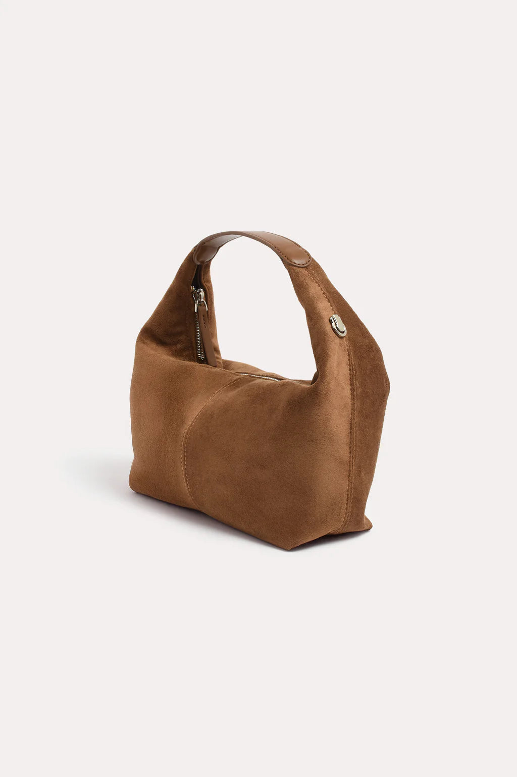 Luca Mini Faux Suede Bag - Tan