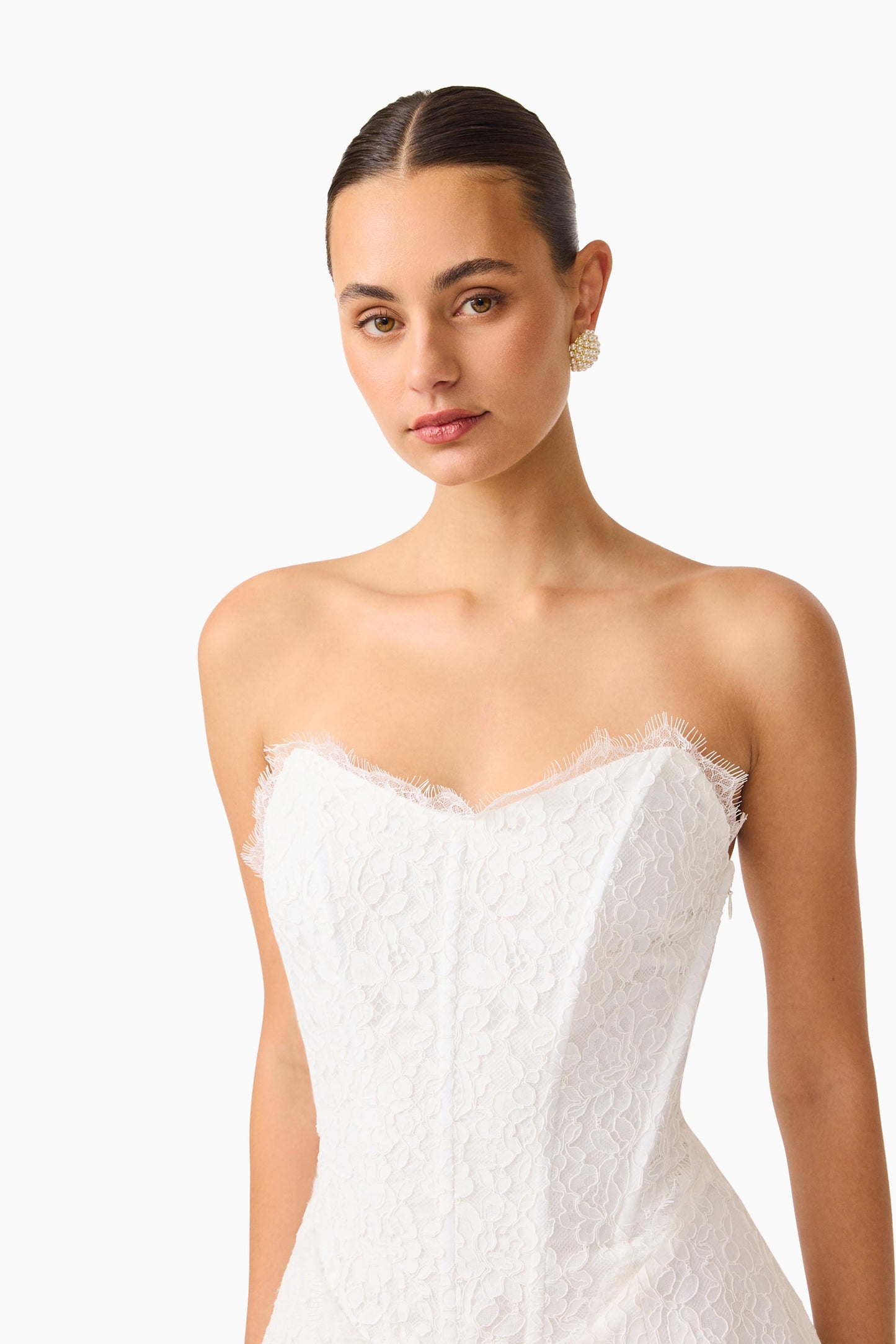 Elliatt Clarisse Tulip Mini Dress - White