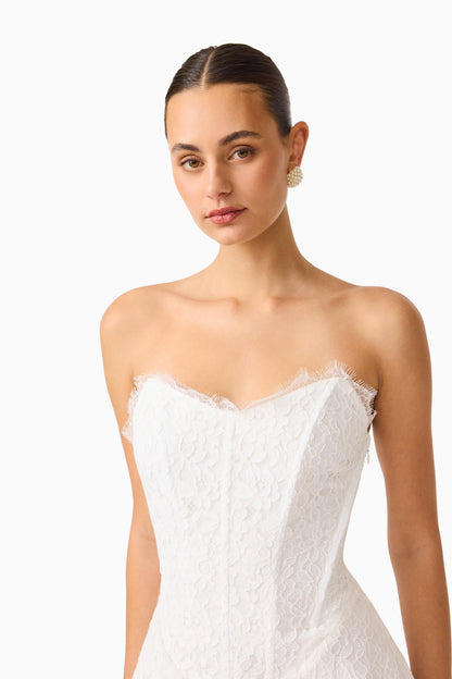 Elliatt Clarisse Tulip Mini Dress - White