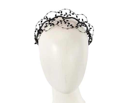 Black Beaded Headband