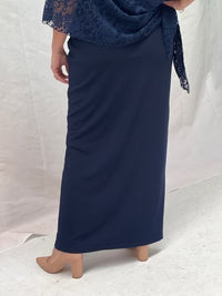 Jersey Knit Maxi Skirt - Navy