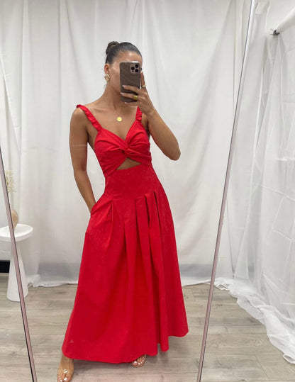 Ruby Maxi Dress - Red
