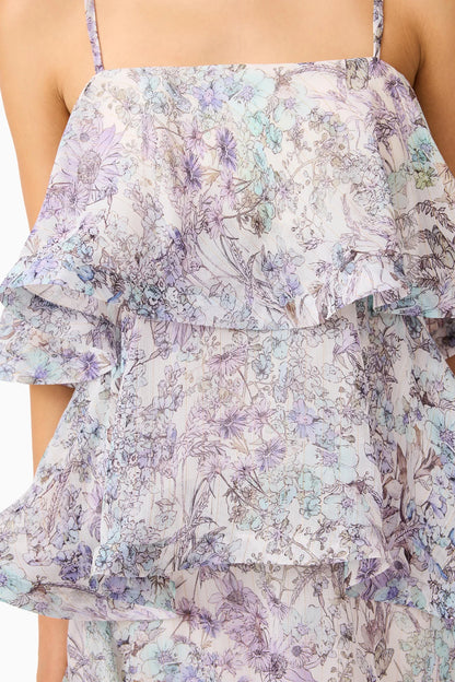 Elliatt Rosaria Tiered Gown - Multi Purple