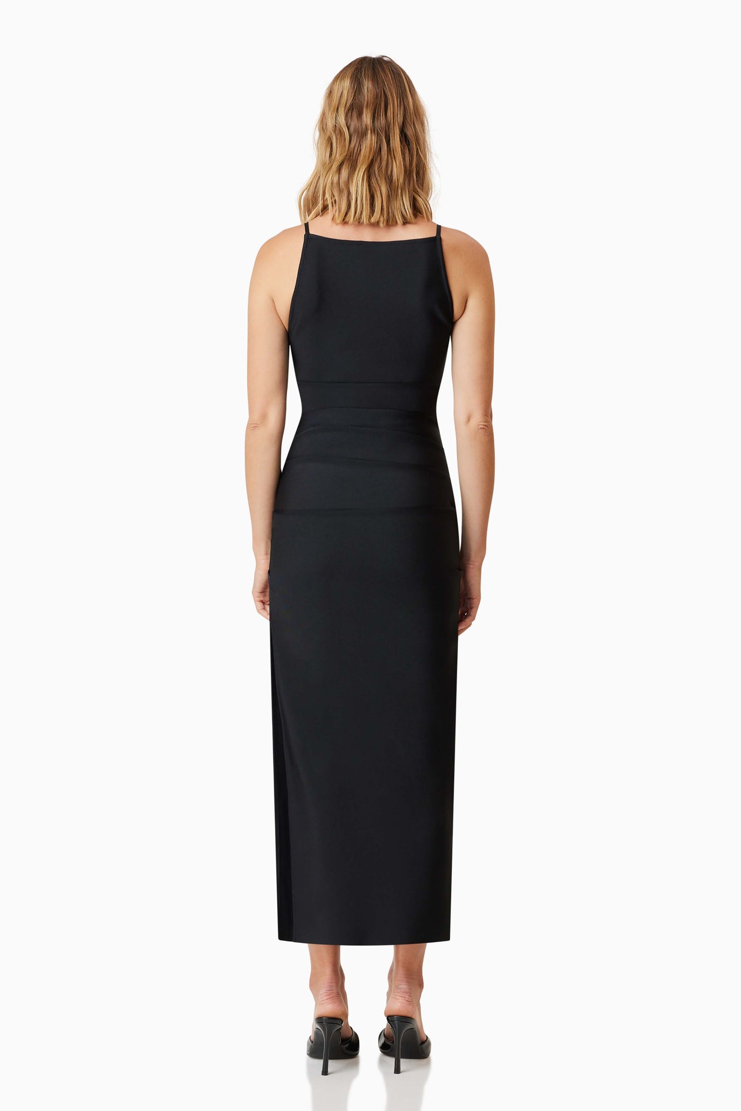 Elliatt Rose Midi Dress - Black