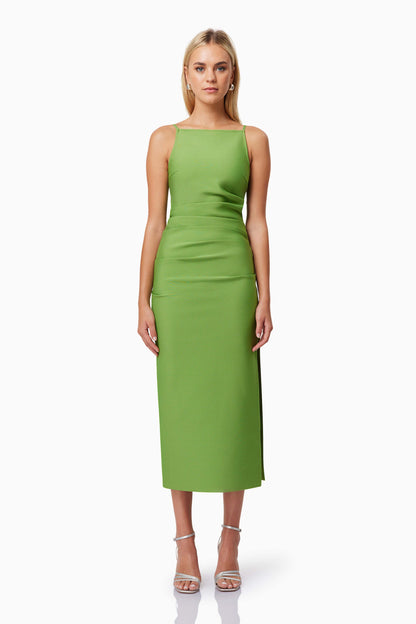 Elliatt Rose Midi Dress - Fern Green