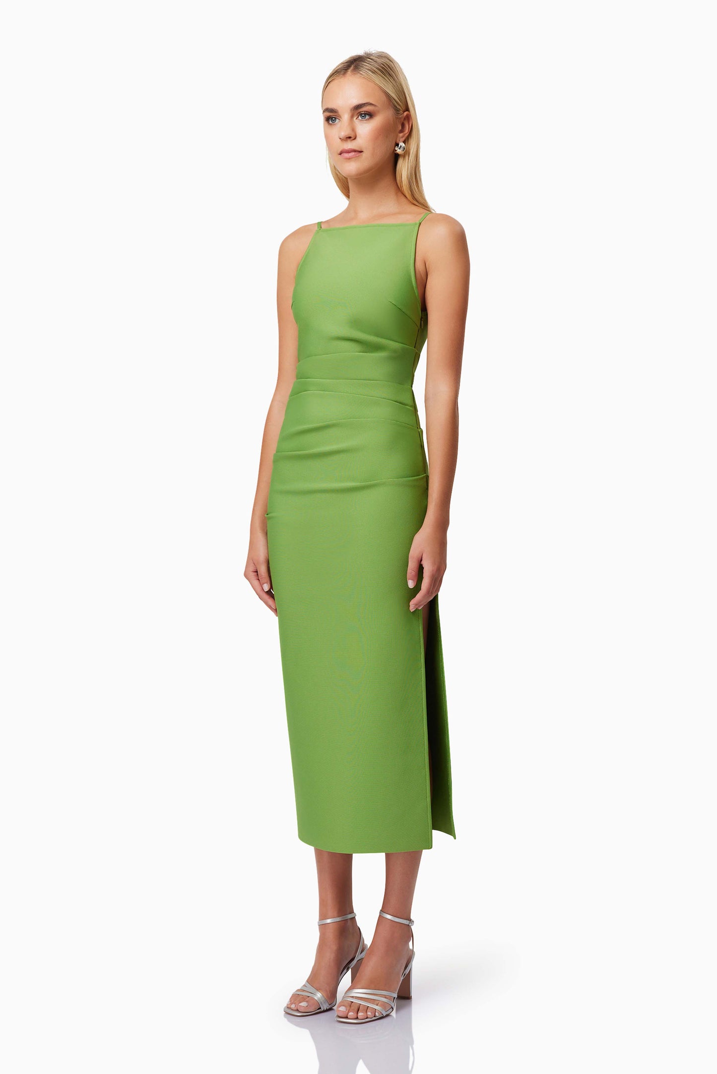 Elliatt Rose Midi Dress - Fern Green