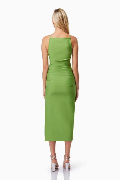 Elliatt Rose Midi Dress - Fern Green