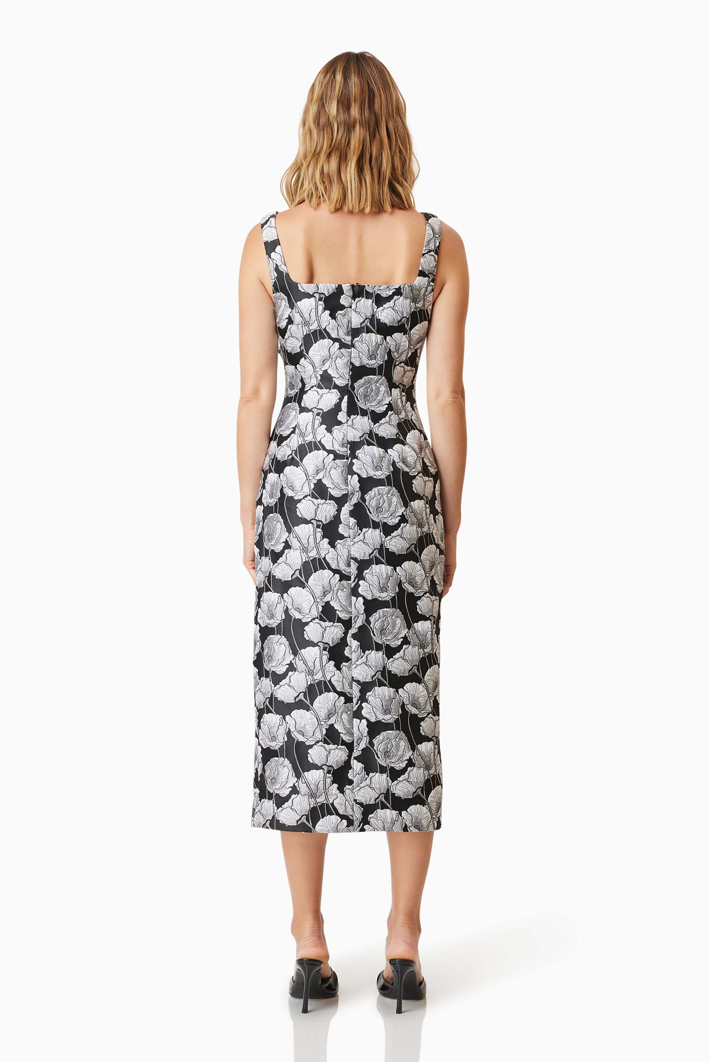 Elliatt Willow Midi Dress - Black/White