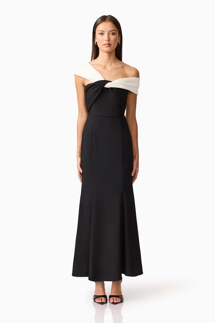 Elliatt Ruby Gown - Black/White