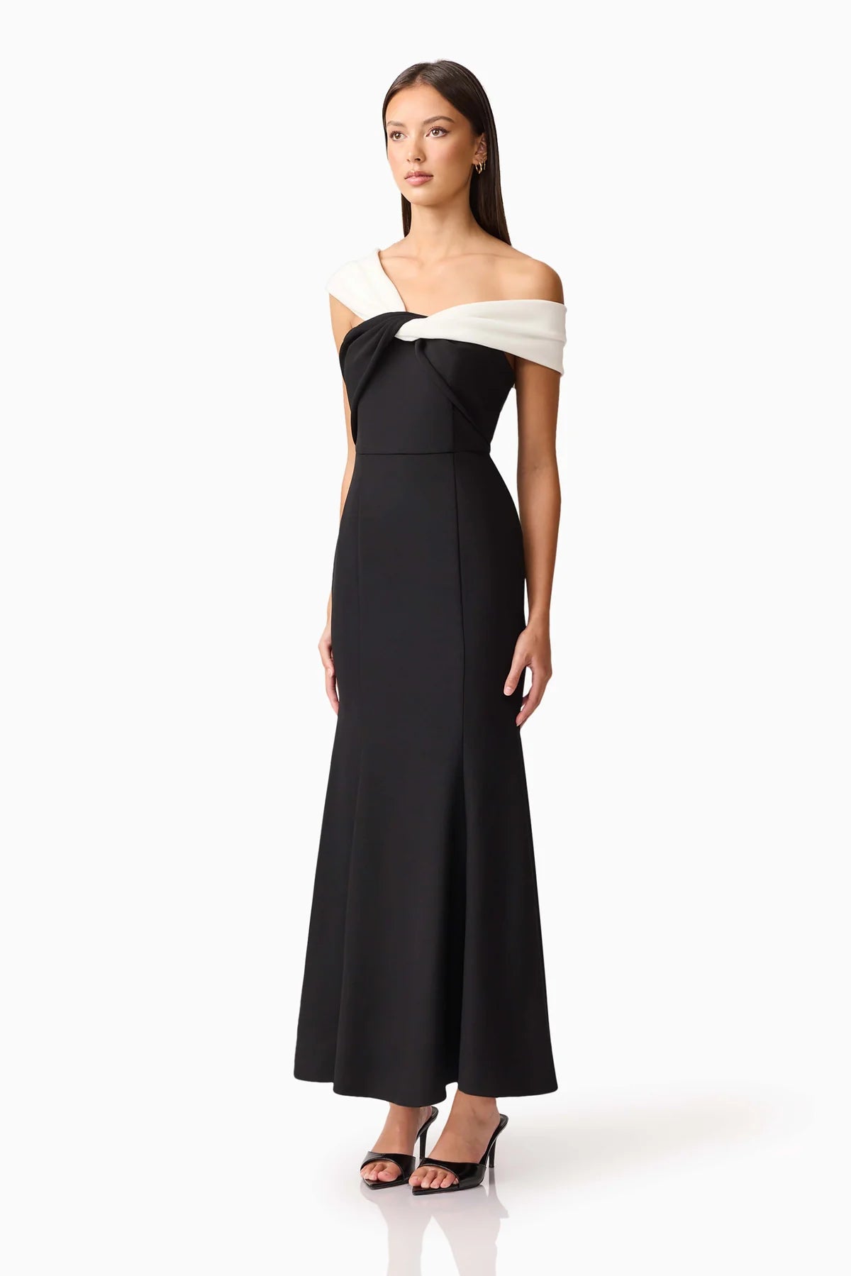 Elliatt Ruby Gown - Black/White