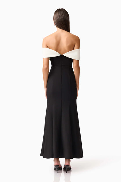 Elliatt Ruby Gown - Black/White