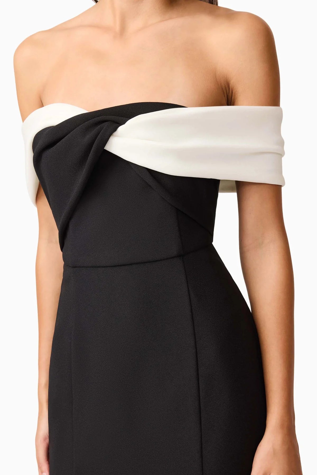 Elliatt Ruby Gown - Black/White