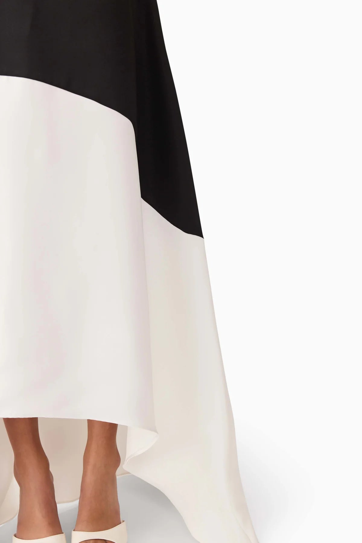 Elliatt Sorrel One Shoulder Gown - Black/White