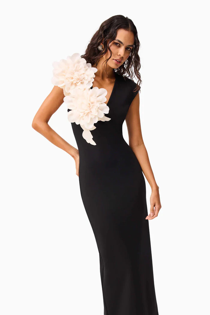 Elliatt Zahara Gown - Black/Cream